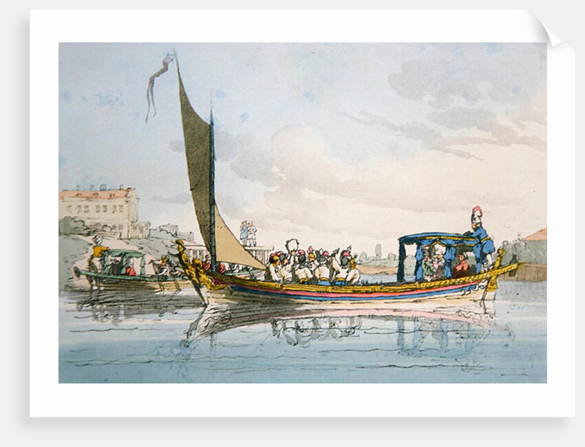 Pleasure Barges, 1803 by John Augustus Atkinson