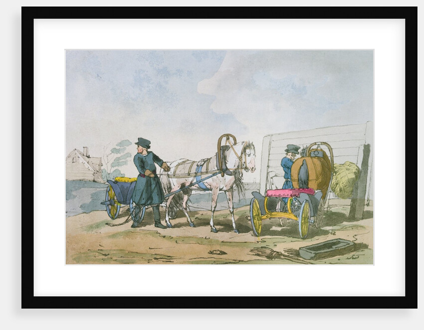 Droshka, 1803 by John Augustus Atkinson