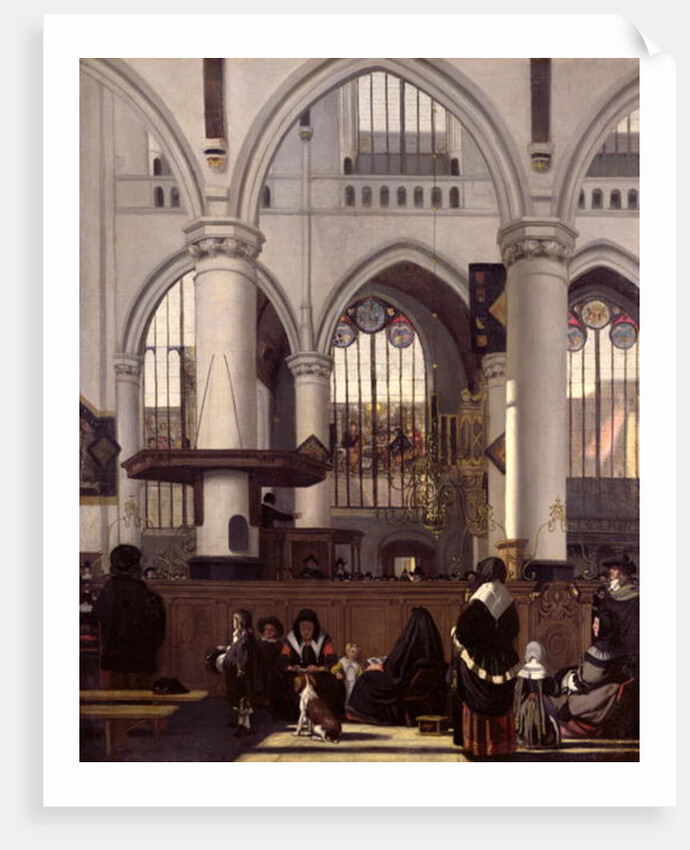 The Interior of Oude Kerk, Amsterdam, c.1660 by Emanuel de Witte
