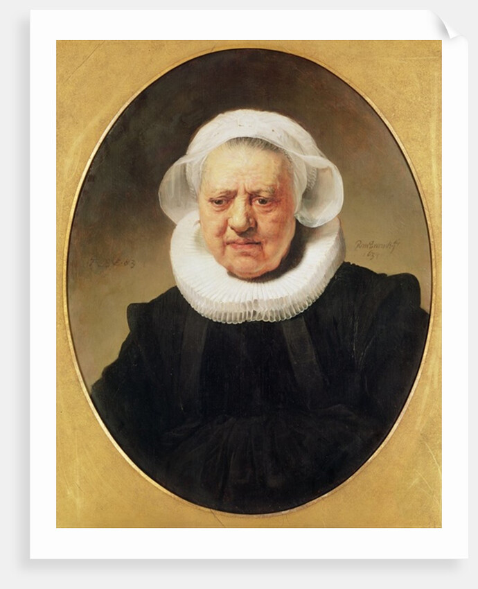 Portrait of Aechje Claesdar, 1634 by Rembrandt Harmensz. van Rijn