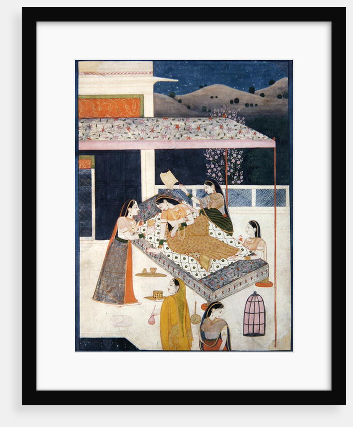 Awaiting the lover, Garhwal, c.1789-1800 by Indian School