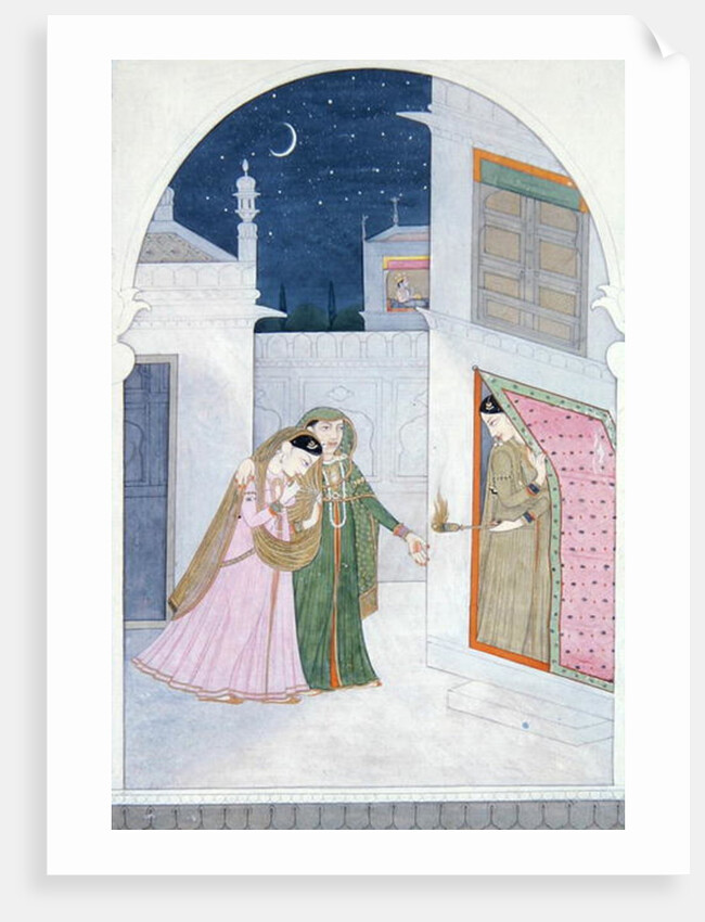 The Timid Bride, Kangra, c.1820 by Indian School