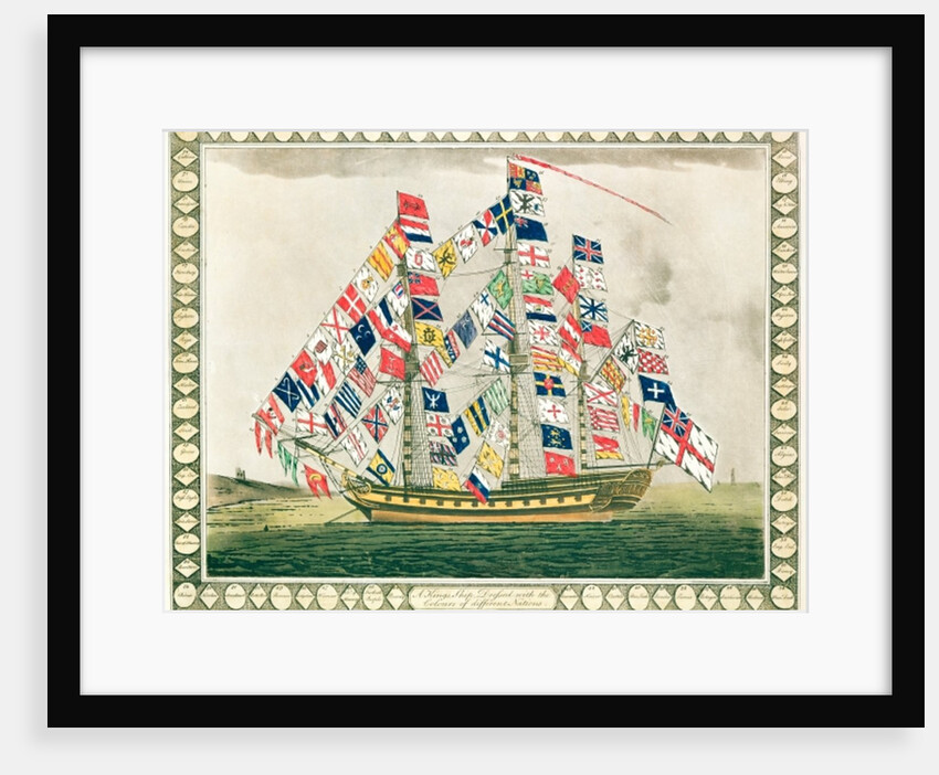 A King's Ship dressed with the colours of different nations, 6th October 1794 by English School