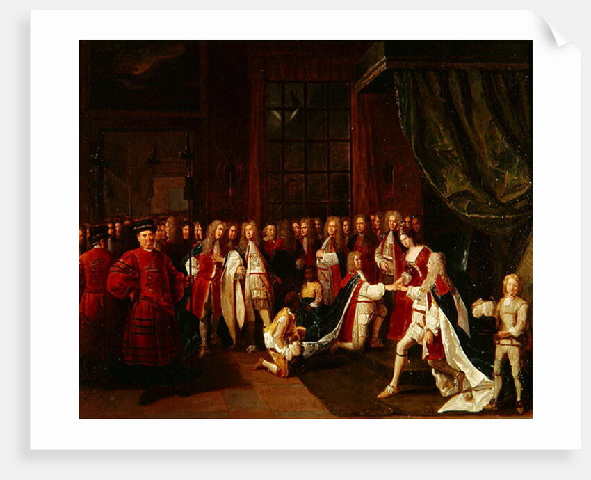 Queen Anne and the Knights of Garter, c.1725 by Pierre Angelis or Angillis