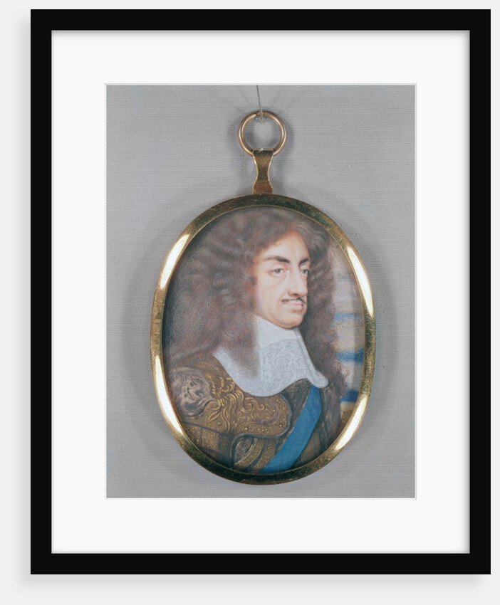 Miniature of Charles II by English School