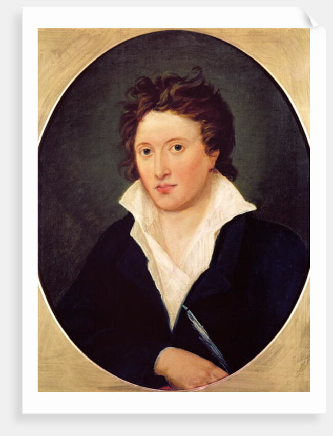 Portrait of Percy Bysshe Shelley, 1819 by Amelia Curran