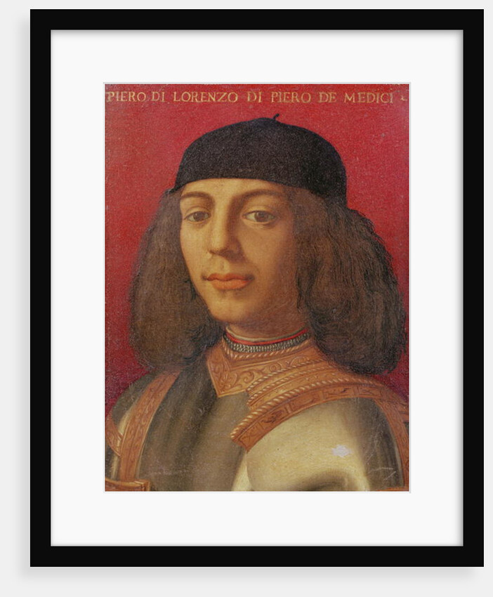 Portrait of Piero di Lorenzo de Medici by Agnolo di Cosimo Bronzino