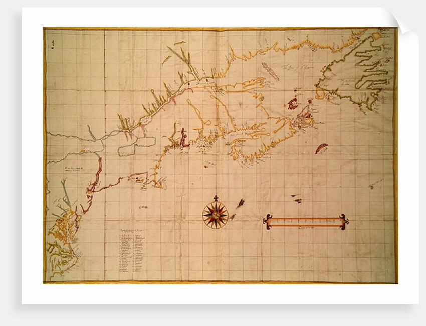 The Velasco Map, facsimile, 1610 by English School