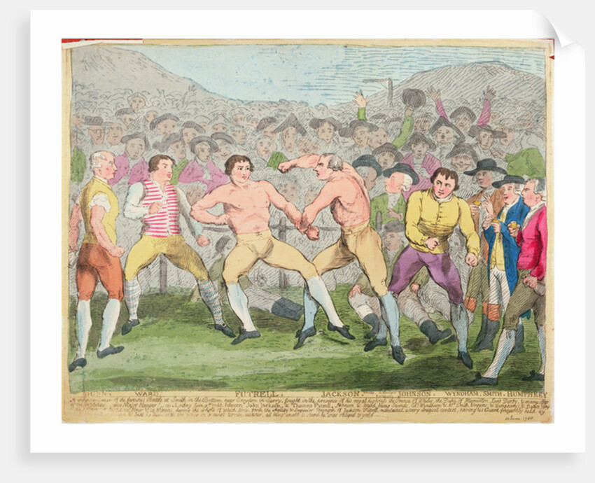 Boxing Match, 10th June 1788 by English School