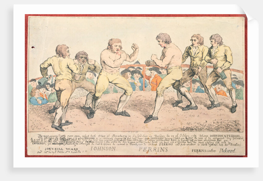 Johnson against Perrins, 22nd October 1789 by English School