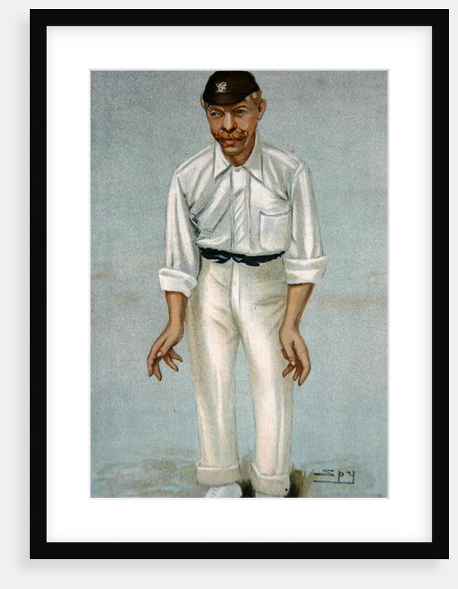 Bobby, caricature of the cricketer Robert Abel, published 5th June 1902 in Vanity Fair by Leslie Matthew Ward