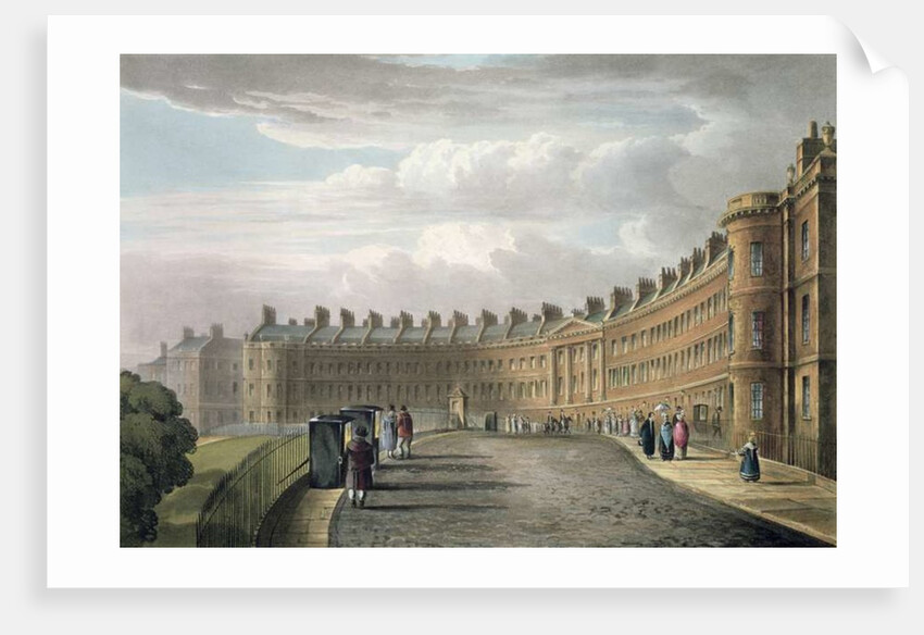 Lansdown Crescent, Bath, 1820 by David Cox