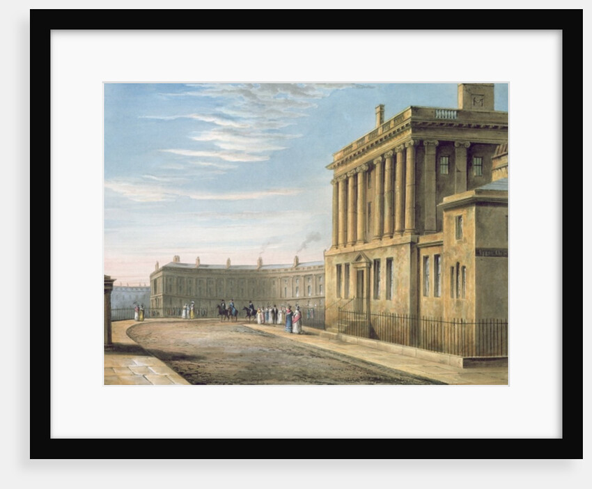 The Royal Crescent, Bath 1820 by David Cox