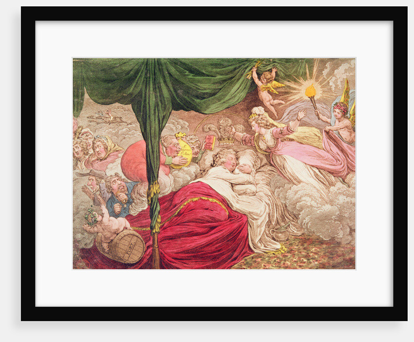The Lover's Dream, 24th January 1795 by James Gillray