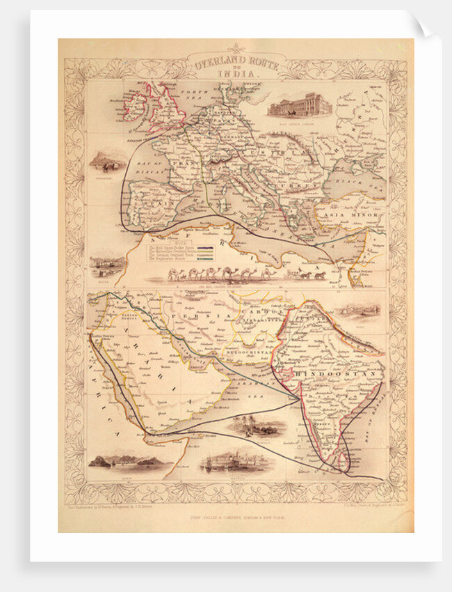 Overland Route to India by John Rapkin