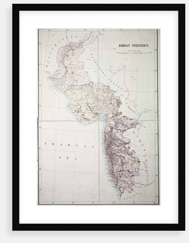 Bombay Presidency, 1890 by English School