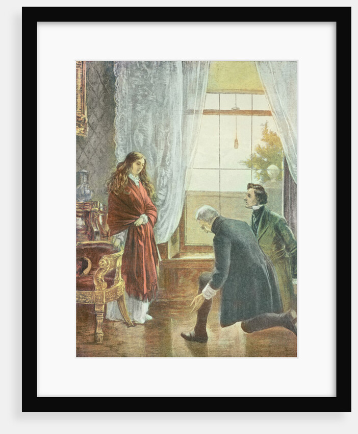 Princess Victoria receiving the news of her Accession to the Throne, 21st June 1837 by English School