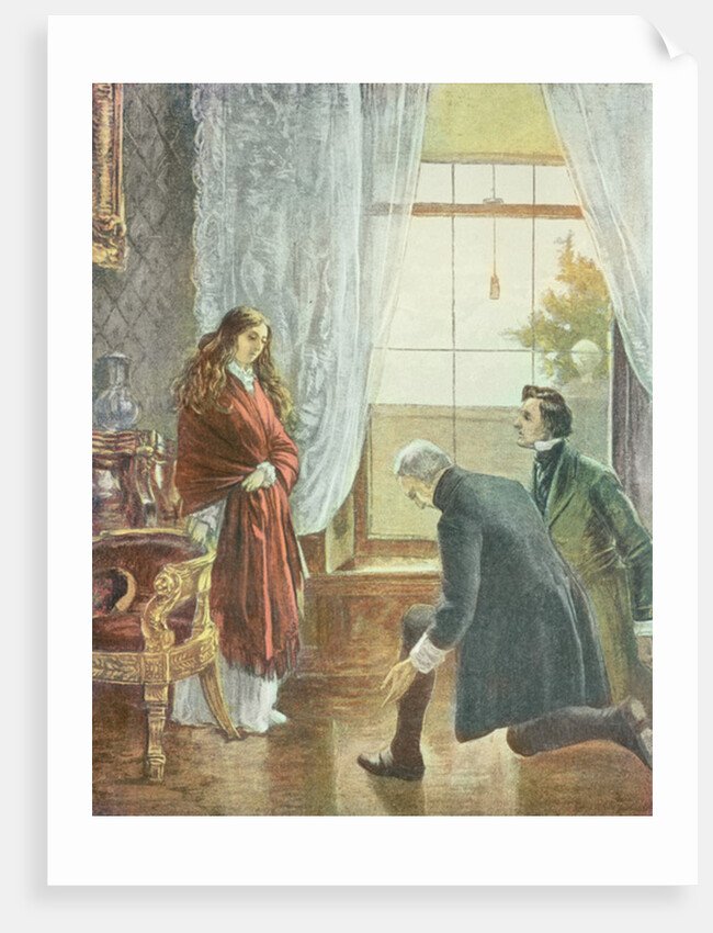 Princess Victoria receiving the news of her Accession to the Throne, 21st June 1837 by English School