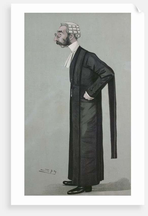 A Sporting Lawyer, form 'Vanity Fair', 17th March 1898 by Leslie Matthew (1851-1922) Ward