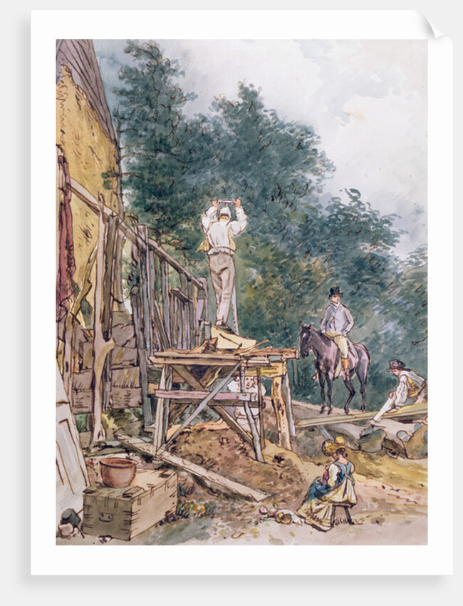 Dr. Monro inspecting his stables by William Holman Hunt