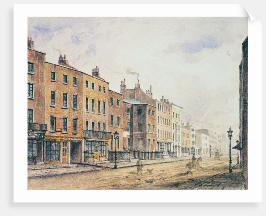 View of Marylebone High Street, 1848 by Charles Bigot