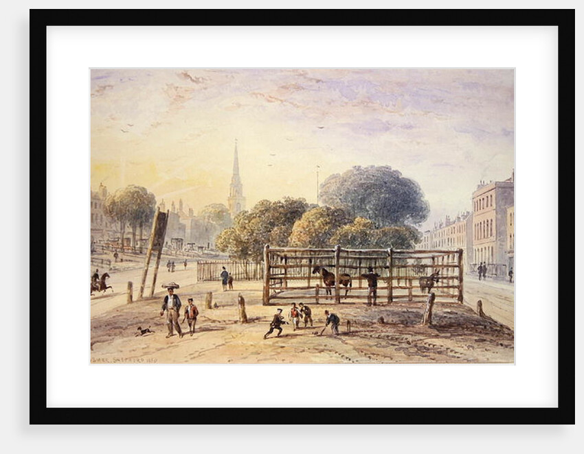 View of Islington Pound, 1850 by Thomas Hosmer Shepherd
