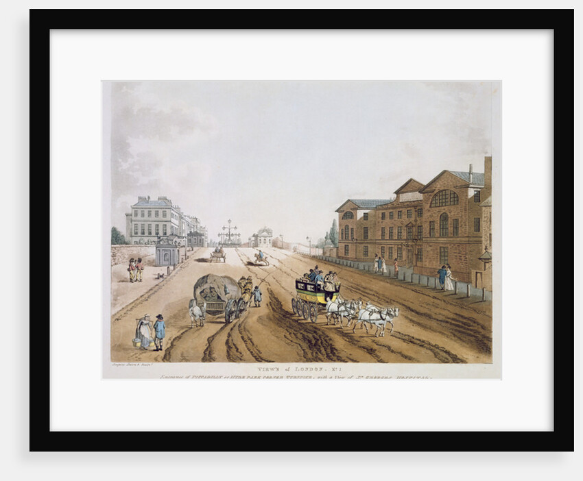 View of London, 1797 by English School