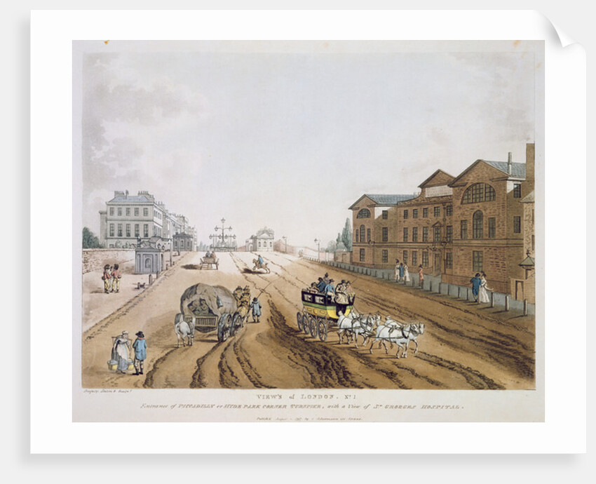 View of London, 1797 by English School