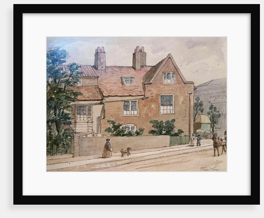 Old Houses at Kennington Green, 1855 by J. Findley