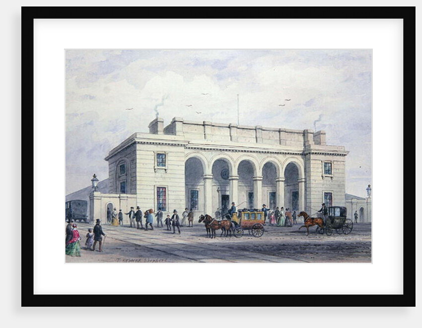 The South-Western Railway Station at Nine Elms Vauxhall, 1856 by Thomas Hosmer Shepherd