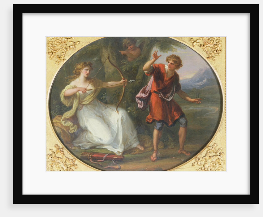 A Nymph drawing her Bow on a Youth, 1780 by Angelica Kauffman