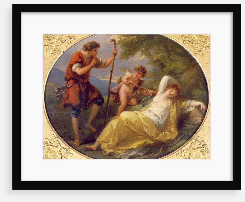 A Sleeping Nymph watched by a shepherd, 1780 by Angelica Kauffman