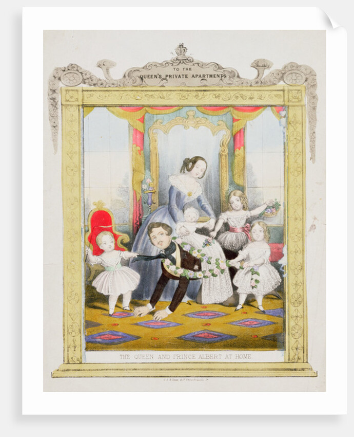 The Queen and Prince Albert at Home by English School
