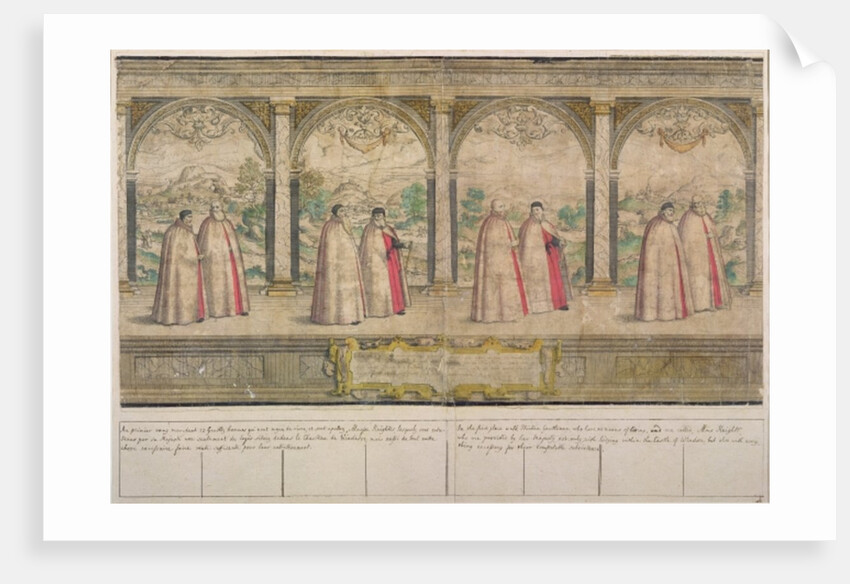 Imaginary Composite Procession of the Order of the Garter at Windsor, engraved by Marcus Gheeraerts the Elder 1576 by English School