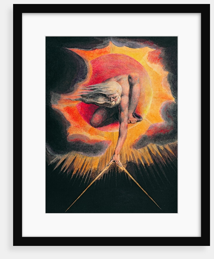 Urizen Measuring out the Material World, The Ancient of Days, 1794 by William Blake