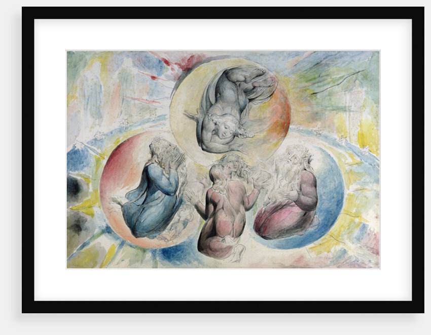 St. Peter, St. James, Dante and Beatrice with St. John by William Blake