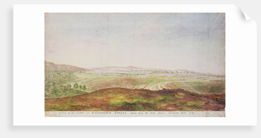 A View of the camp on Waterdown Forest, 1780 by James the Younger Lambert