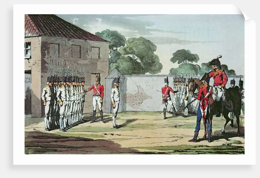 Soldiers Drilling, 1807 by John Augustus Atkinson