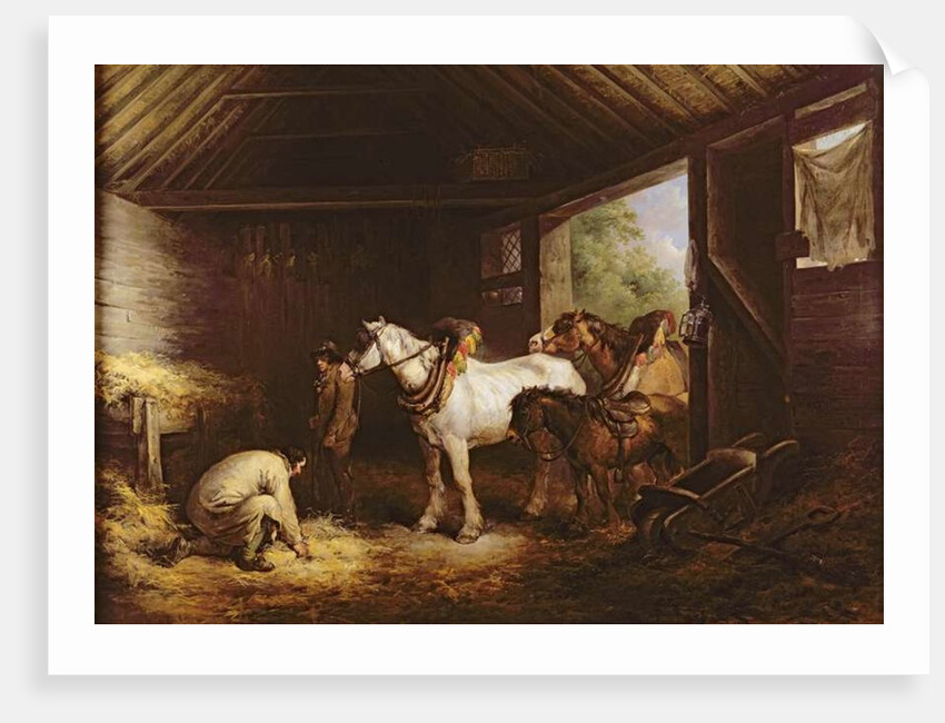 Inside a Stable by George Morland