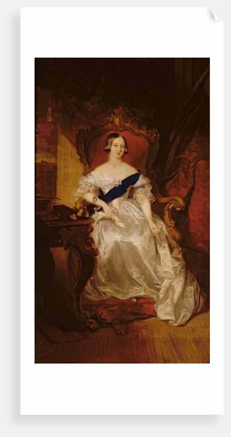 Portrait of Queen Victoria by School English