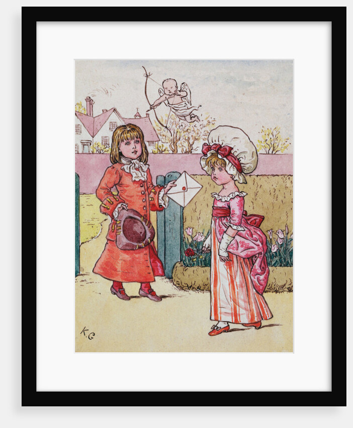 Illustration for 'St. Valentines Day' 1914 by Kate Greenaway
