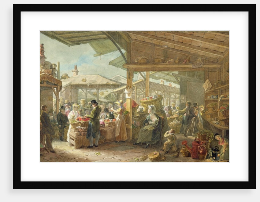 Old Covent Garden Market, 1825 by George the Elder Scharf