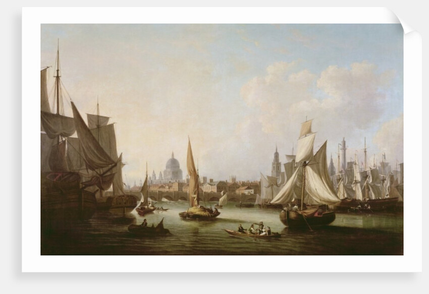 View of the River Thames by John Thomas Serres