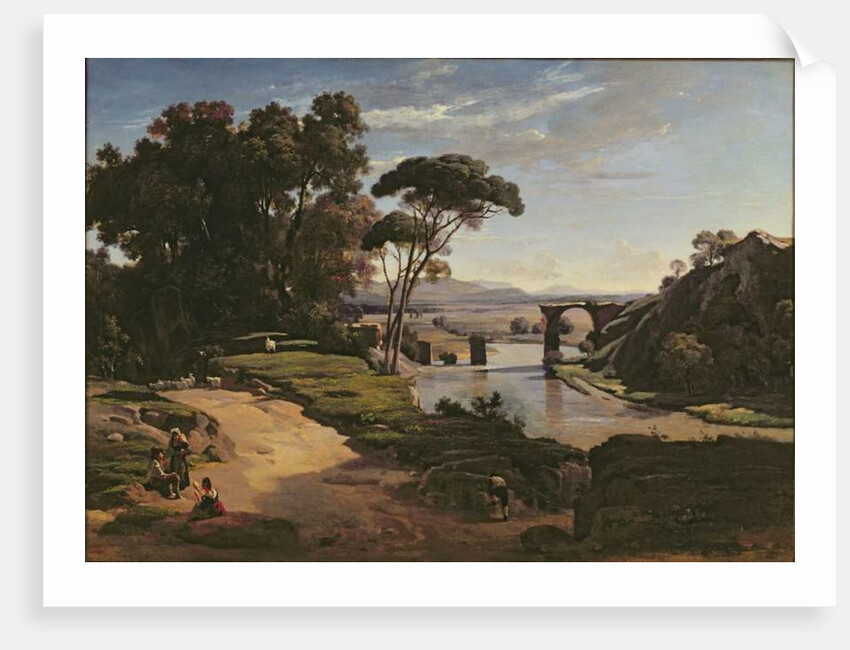 The Bridge at Narni, c.1826-27 by Jean Baptiste Camille Corot