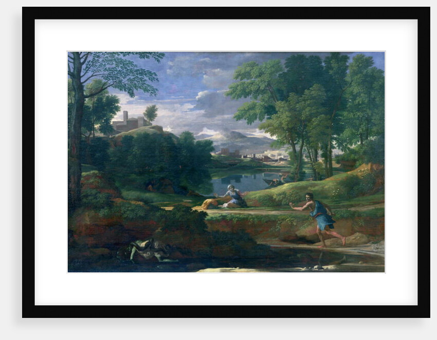 Landscape with a Man killed by a Snake, c.1648 by Nicolas Poussin
