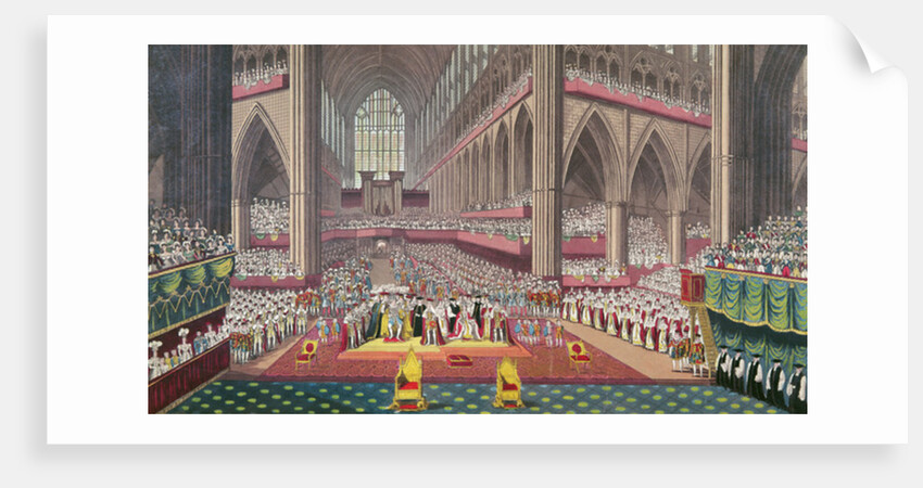 The Coronation of King William IV and Queen Adelaide, 1831 by School English