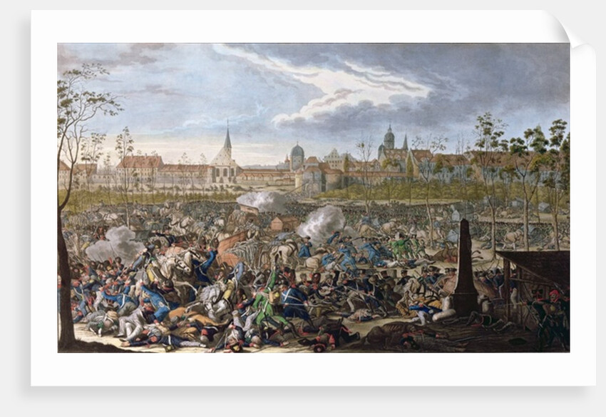 Battle of Leipzig, 19th October 1813 by Johann Lorenz Rugendas