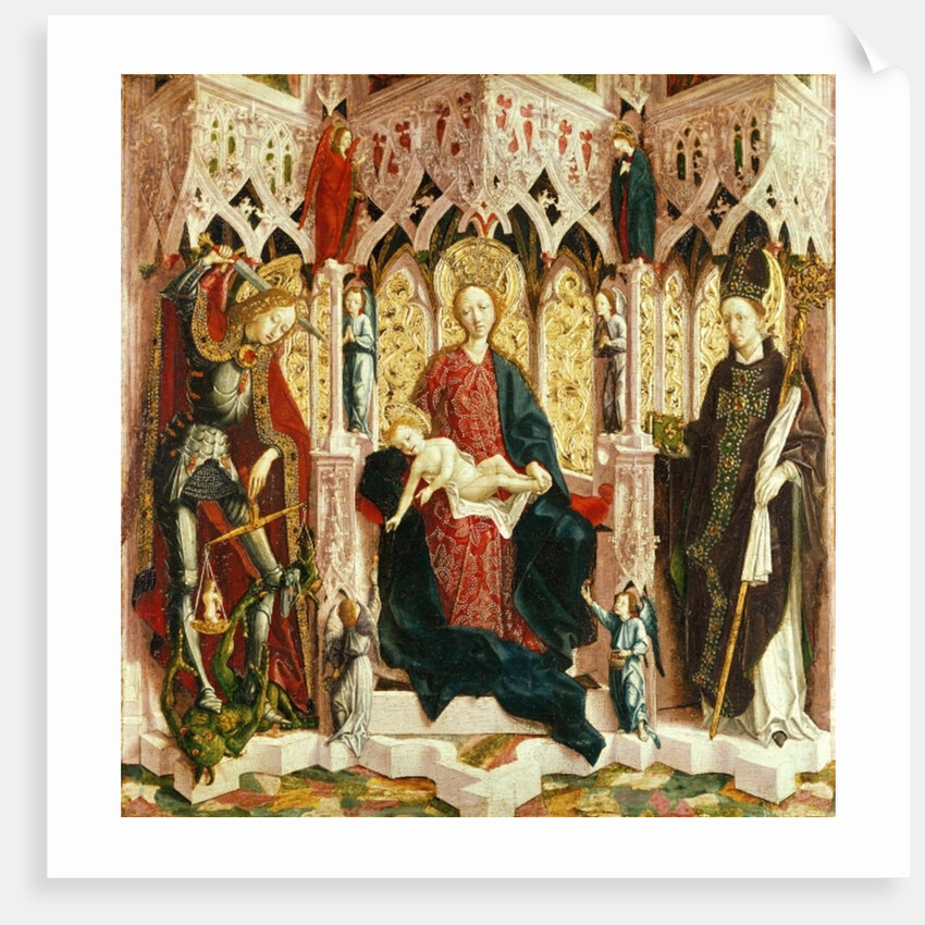 The Virgin and Child Enthroned, c.1475 by Michael Pacher