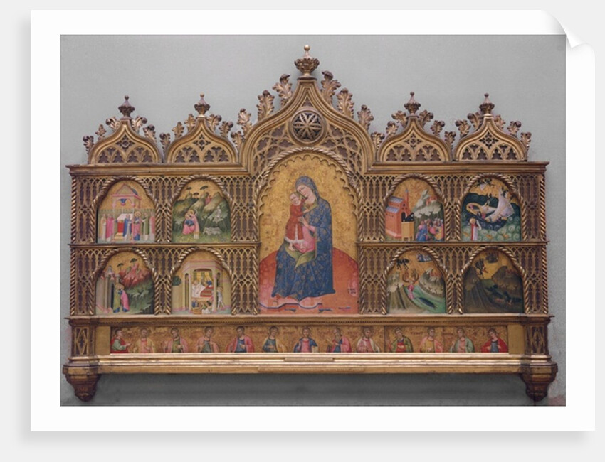 The Virgin and Child with Legendary Scenes by Italian School