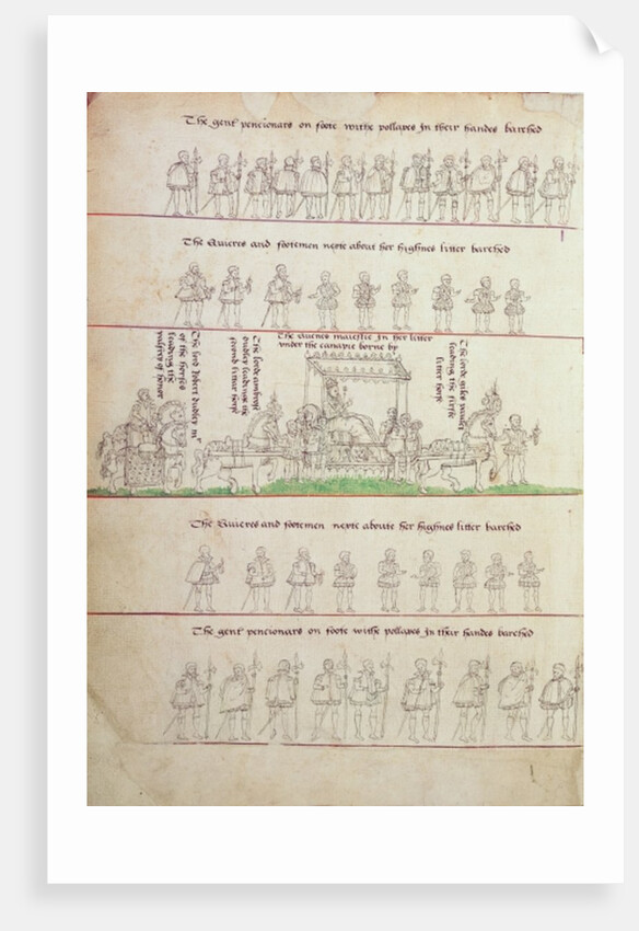 The Queen in her Litter by School English